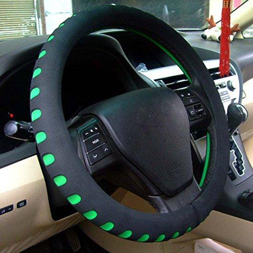  [AUSTRALIA] - Raysell Automotive Steering Wheel Cover - Soft & Breathable EVA Foam Cover Fit for Car Steering Wheel with 38cm/15" Diameter (Green) Green