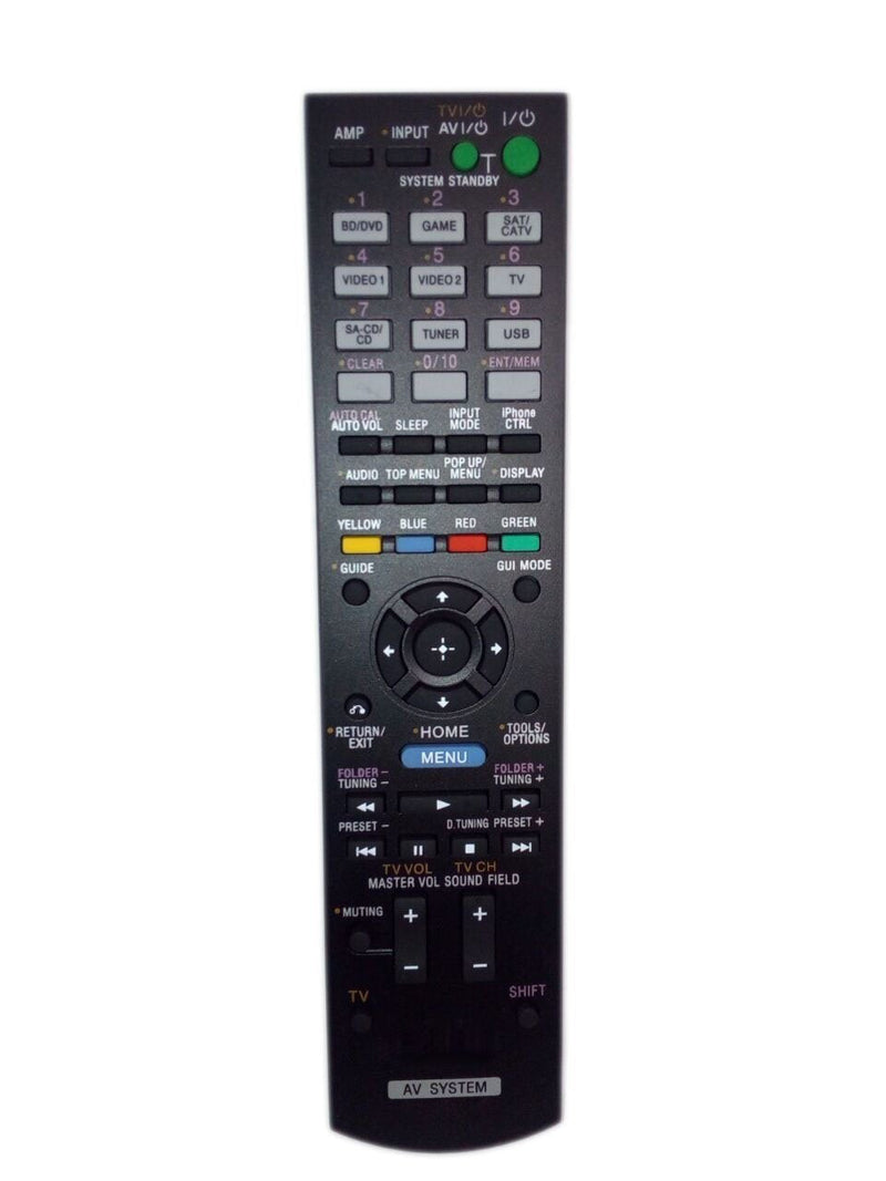 Replaced Remote Control Compatible for Sony STR-DH720 RMAAU106 148934511 RMAAU107 STR-DH830 Audio/Video AV Receiver Home Theater System - LeoForward Australia