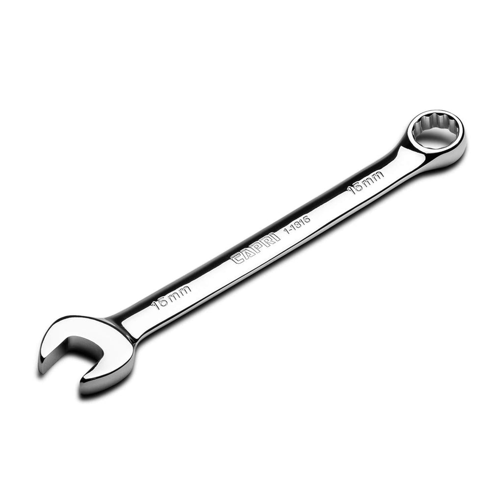  [AUSTRALIA] - Capri Tools SmartKrome 15 mm Combination Wrench, 12 Point, Metric