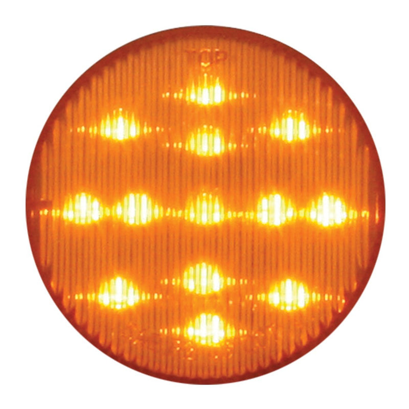  [AUSTRALIA] - Grand General 79310 Fleet Series 2-1/2" Round Amber LED Marker Amber/Amber Light Only