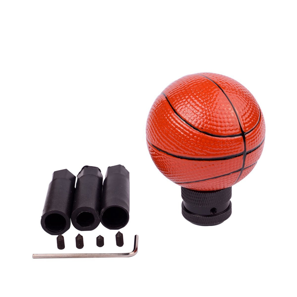  [AUSTRALIA] - AZQKJ Cool Basketball Shape Gear Stick Shift Shifter Knob Lever Cover Universal Fit For Most Cars Without Lock Button