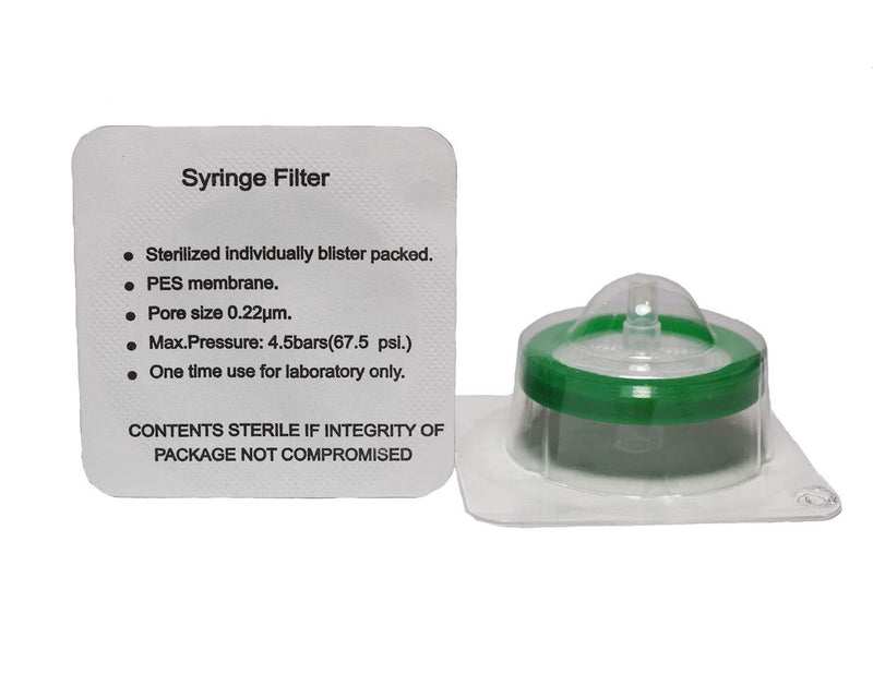 ADVANGENE Syringe Filter Sterile, PES, 0.22um, 30mm (30/pk) - LeoForward Australia