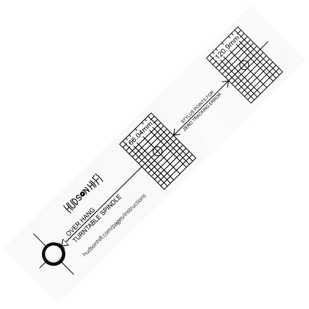  [AUSTRALIA] - Turntable Phonograph LP Phono Cartridge Stylus Alignment Protractor Tool–High Contrast (VTA Sold Separately) High Contrast