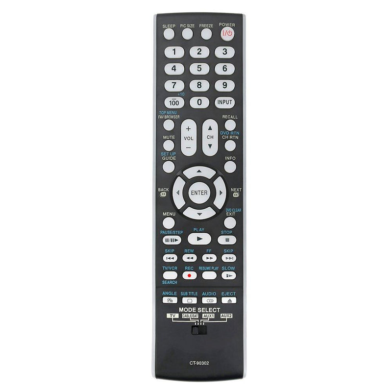 CT-90302 CT90302 Replace Remote fit for Toshiba TV 37RV530U 42RV530U 46RV530U 52RV530U 42RV535U 46RV535U 52RV535U 46RV53CU 52RV53CU 26AV502U 32AV502U 37AV502U 52RV53U 46RV525U 55G300U 46G30U 40G30U - LeoForward Australia