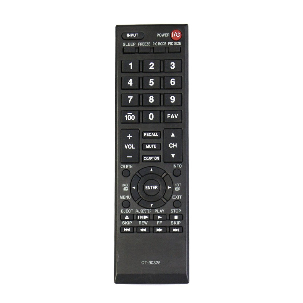 CT-90325 Replace Remote Fit for Toshiba TV 50L1400U 22AV600U 19AV600U 32E200U 37E200U 40E200UL 32DTL 32C10 32C10U 32C100 32C100U 32C100UL 32C100U2 32C100UM 32C110U 22Sl400 22Sl400U - LeoForward Australia