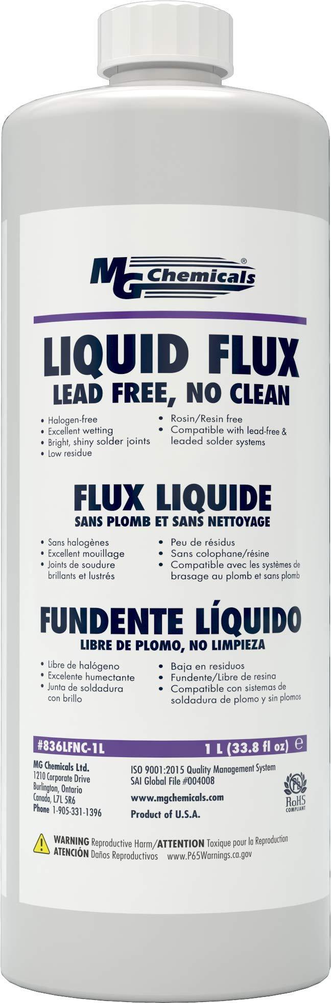  [AUSTRALIA] - MG Chemicals 836LFNC Lead Free NO Clean Flux, 1 Litre, Bottle