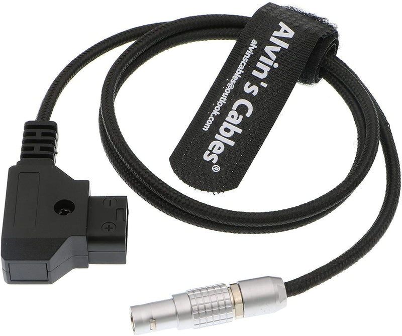  [AUSTRALIA] - Alvin's Cables Flexible D-Tap to 2 Pin Male Power Cable for Teradek, SmallHD Monitor, Vaxis 60cm|23.6inches Braided Wire Straight 2 pin Flexible Cable