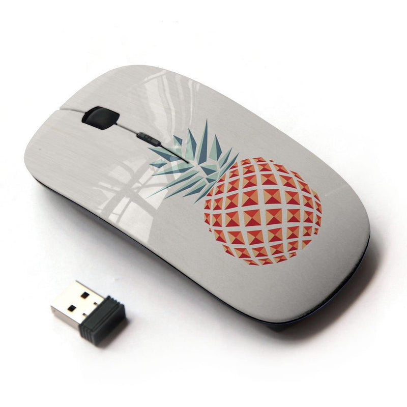 KawaiiMouse [ Optical 2.4G Wireless Mouse ] Pineapple Polygon Minimalist Weed - LeoForward Australia
