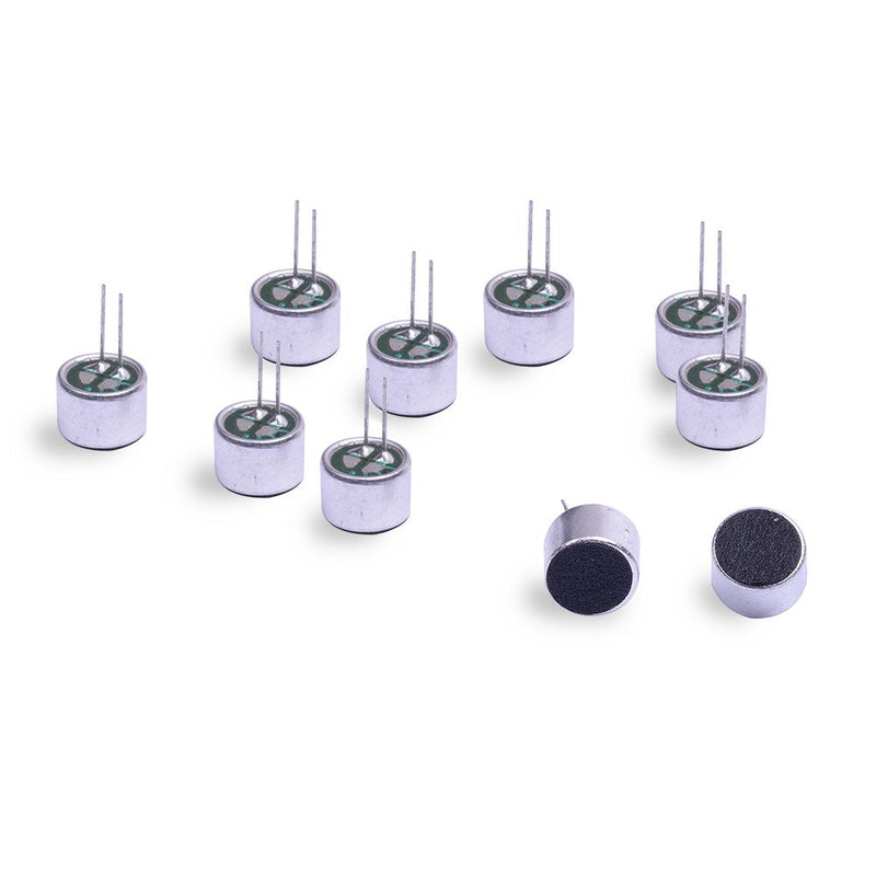  [AUSTRALIA] - Cylewet 10Pcs Cylindrical Electret Condenser Microphone Pickup with 2 Pins 9×7mm for Arduino (Pack of 10) CYT1013