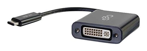  [AUSTRALIA] - C2G USB Adapter, USB C to DVI D Video Adapter Converter, Black, Cables to Go 29483 DVI Adapter