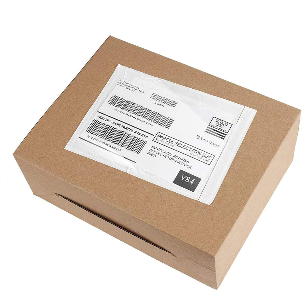 Metronic 7.5x5.5 100 pack Clear Self-Adhesive Packing List Envelopes for Invoice Shipping Label Mailing Bags 7.5*5.5 100PC - LeoForward Australia