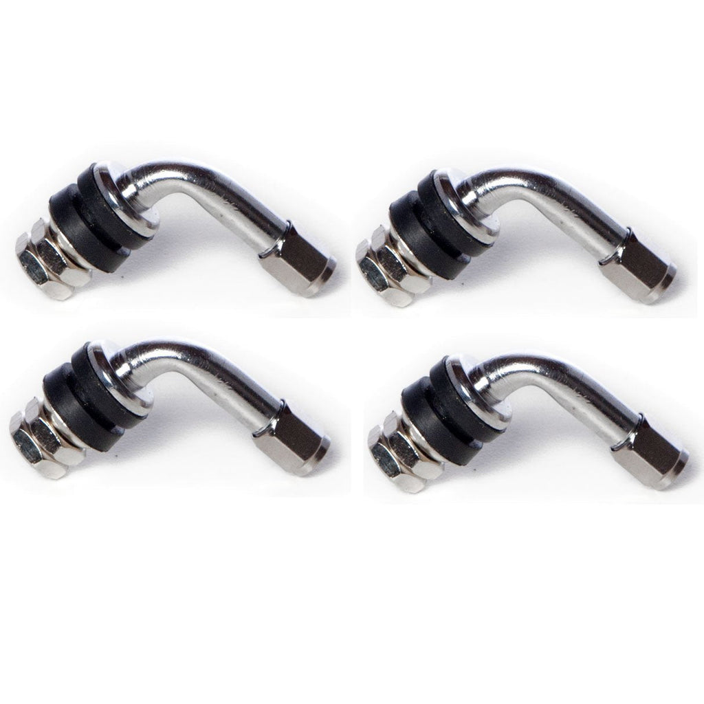  [AUSTRALIA] - Circuit Performance VS90 Chrome Bent 90 Degree Angled Bolt-in Valve Stems (Set of 4)