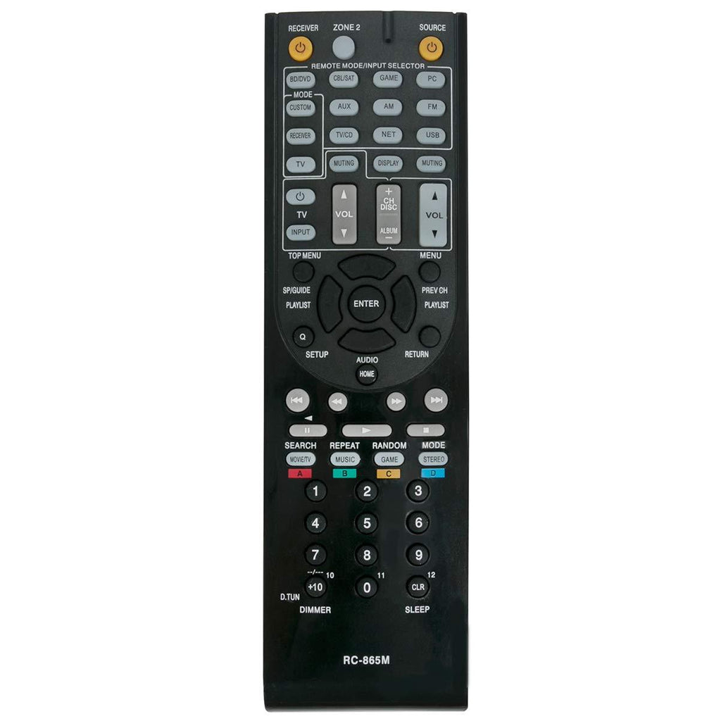 RC-865M Replacement Remote Control Applicable for Onkyo AV Receiver TX-NR525 TXNR525 - LeoForward Australia