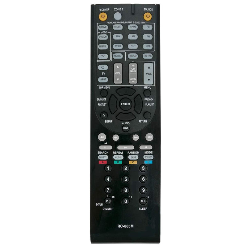 RC-865M Replacement Remote Control Applicable for Onkyo AV Receiver TX-NR525 TXNR525 - LeoForward Australia