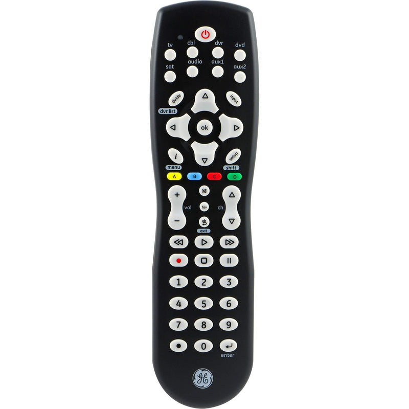 GE Universal Remote Control for Samsung, Vizio, Lg, Sony, Sharp, Roku, Apple TV, TCL, Panasonic, Smart TVs, Streaming Players, Blu-Ray, DVD, Simple Setup, 8-Device, Black, 33715 - LeoForward Australia