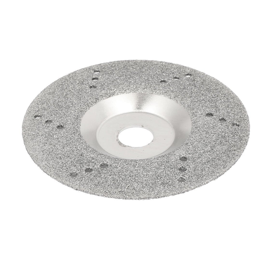  [AUSTRALIA] - uxcell 4 Inch Outer Dia Metal Diamond Grinding Wheel Silver Tone for Glass Marble Ceramic Tile