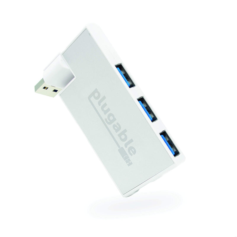 Plugable USB Hub, Rotating 4 Port USB 3.0 Hub, Powered USB Hub (Compatible with Windows, macOS & Linux, USB 2.0 Backwards Compatible) - LeoForward Australia