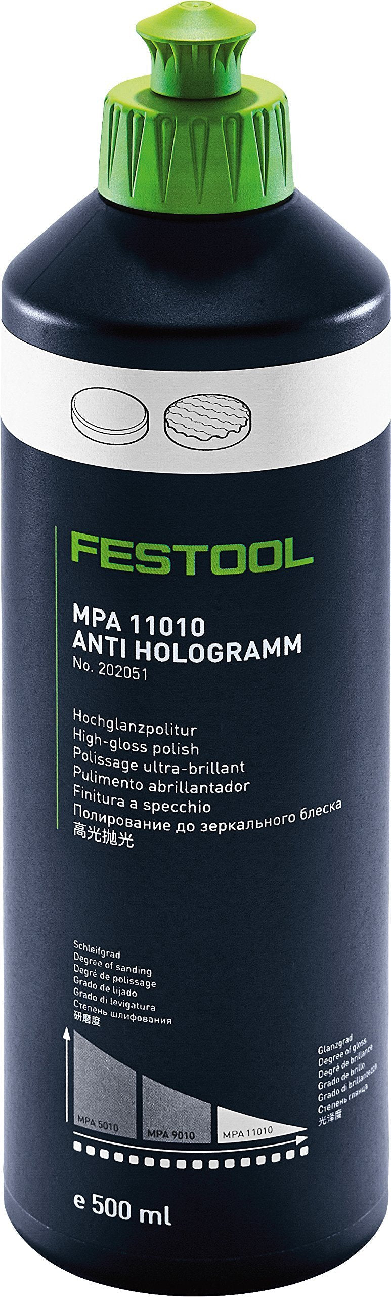  [AUSTRALIA] - Festool 202051 MPA 11010 WH/0.5L Polishing Compound