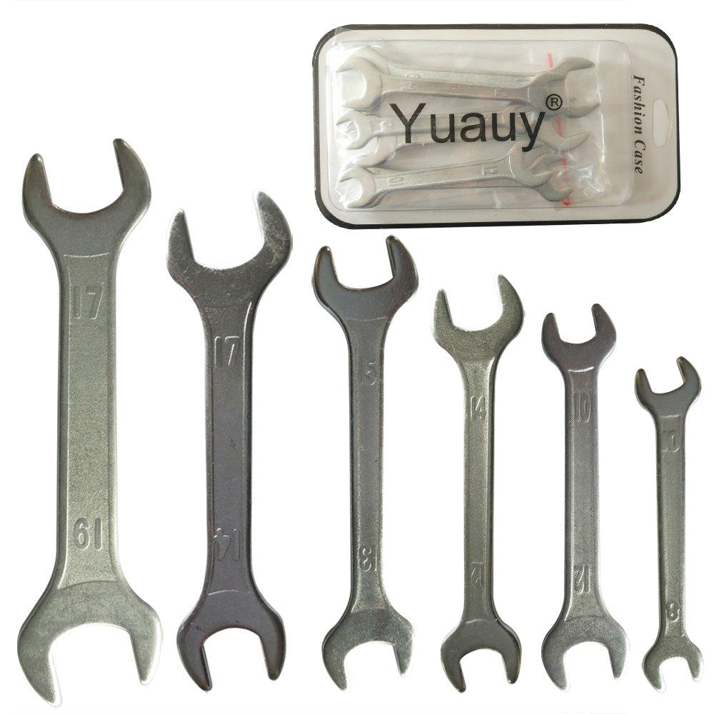  [AUSTRALIA] - Yuauy Double Ended 8 mm thru 19mm Cone Wrench Bicycle Tool Kit Spanner Bike Cycling Multi Set