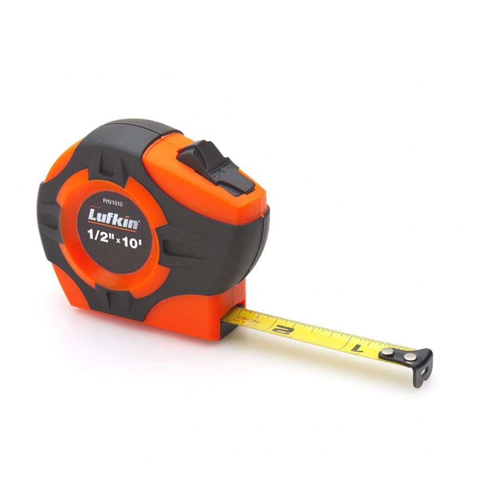  [AUSTRALIA] - Crescent Lufkin 1/2"x 3m/10' P1000 Series Hi-Viz Orange SAE/Metric Yellow Clad A30 Blade Power Return Tape Measure - PHV1023CMEN , Black