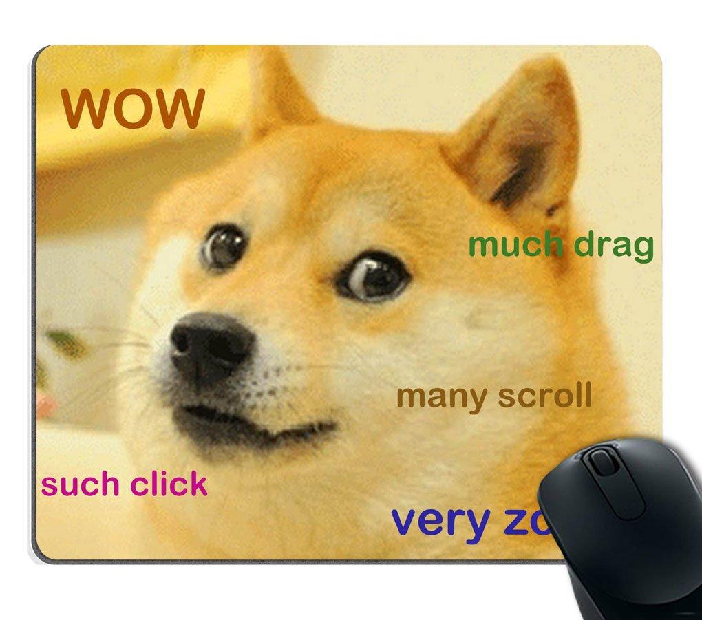 Smooffly Funny Doge Mousepad Rectangle Shape - LeoForward Australia