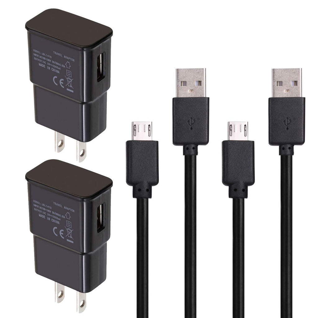  [AUSTRALIA] - 2 Pack Charger Cord for Amazon Fire TV Stick, Fire Tablet, Android Phone AC/DC Home Wall Adapter Cable