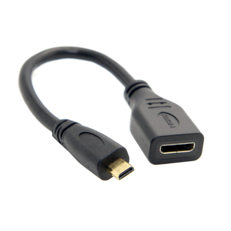 CY Micro HDMI 1.4 Male Type D to Mini HDMI 1.4 Female Type C Extension Cable for Laptop PC HDTV 10cm - LeoForward Australia