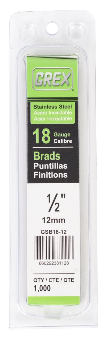  [AUSTRALIA] - Grex GSB18-12 1/2 In. 18 Ga. Brad Nails, Stainless Steel 304, 1M 1/2"