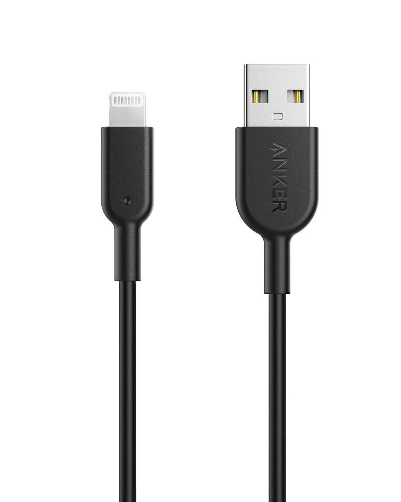 Anker Powerline II Lightning Cable (3ft), Probably The World's Most Durable Cable, MFi Certified for iPhone Xs/XS Max/XR/X / 8/8 Plus / 7/7 Plus / 6/6 Plus (Black) 3ft Black - LeoForward Australia