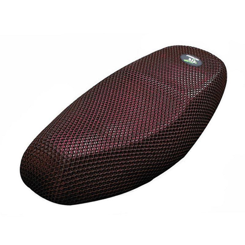  [AUSTRALIA] - uxcell Motorcycle Moped Seat Cover Cap Breathable Net Cushion Black Red Polyester 3D Spacer Mesh Fabric