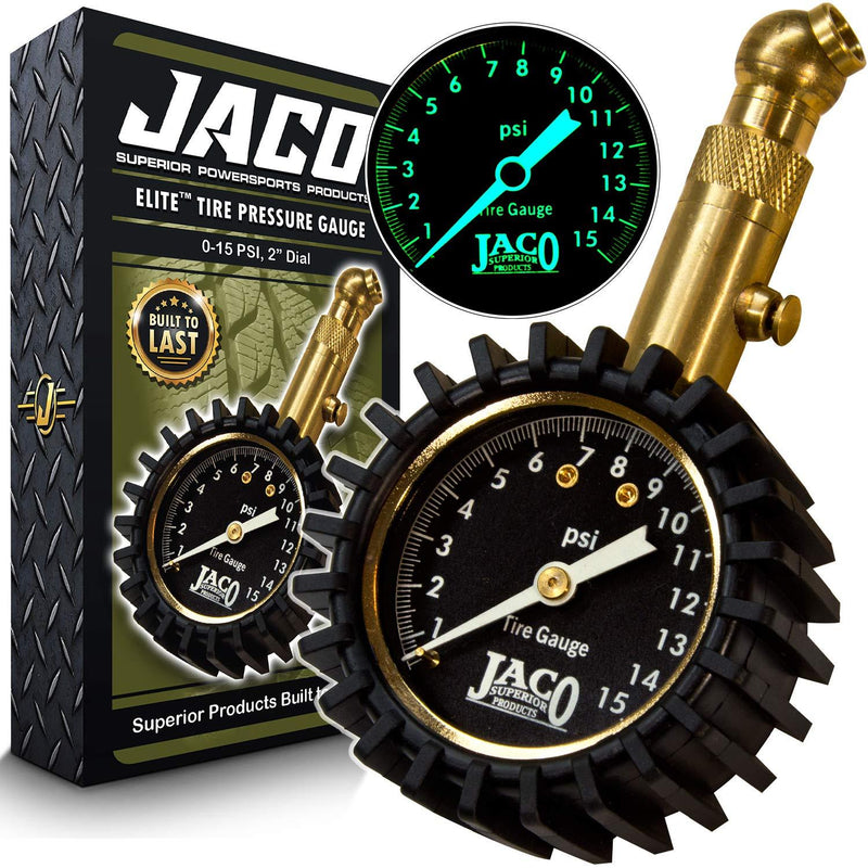 JACO Elite Tire Pressure Gauge - 15 PSI - LeoForward Australia