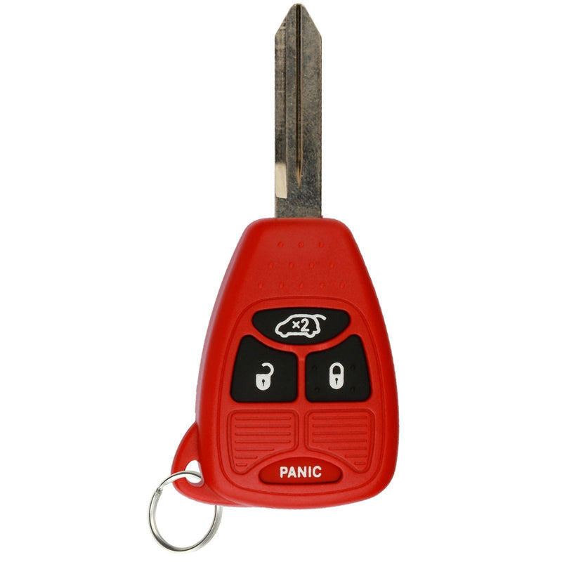  [AUSTRALIA] - KeylessOption Keyless Entry Remote Control Uncut Car Key Fob Replacement for OHT692427AA KOBDT04A Red