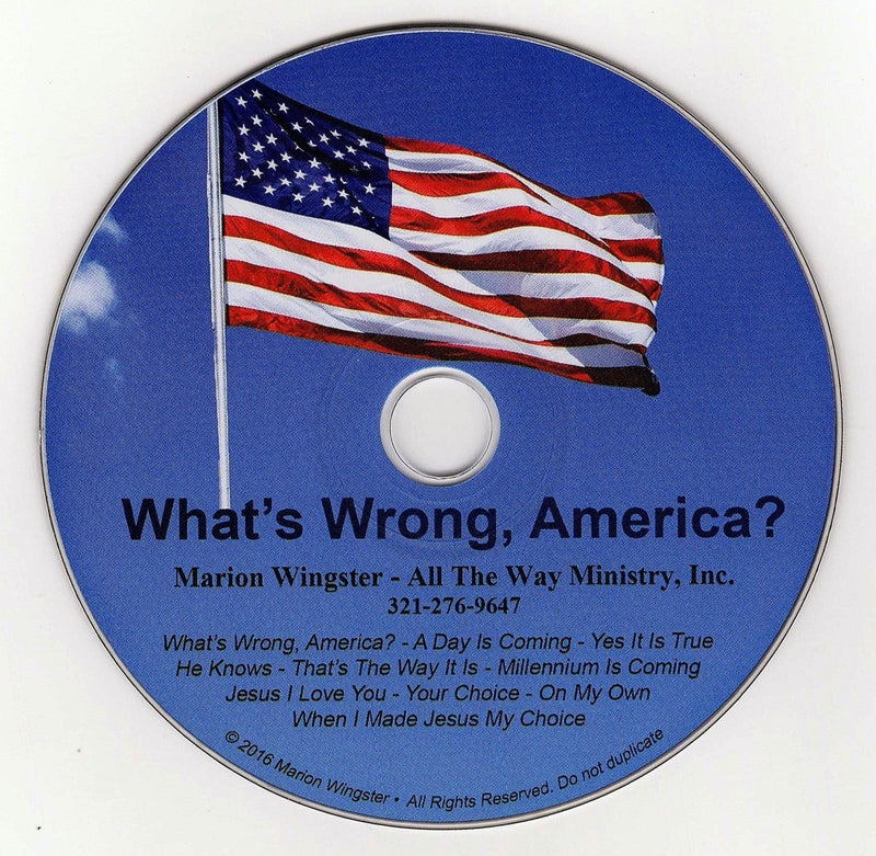 Marion Wingster, What's Wrong, America? music cd - LeoForward Australia