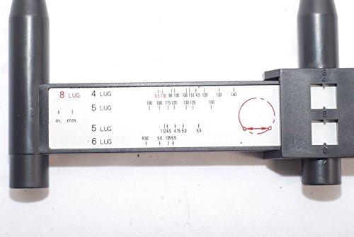 eoocvt Bolt Pattern Sliding Measuring Tool Wheel Rim 527 Gauge 4 5 6 8 Lug PCD Ruller - LeoForward Australia