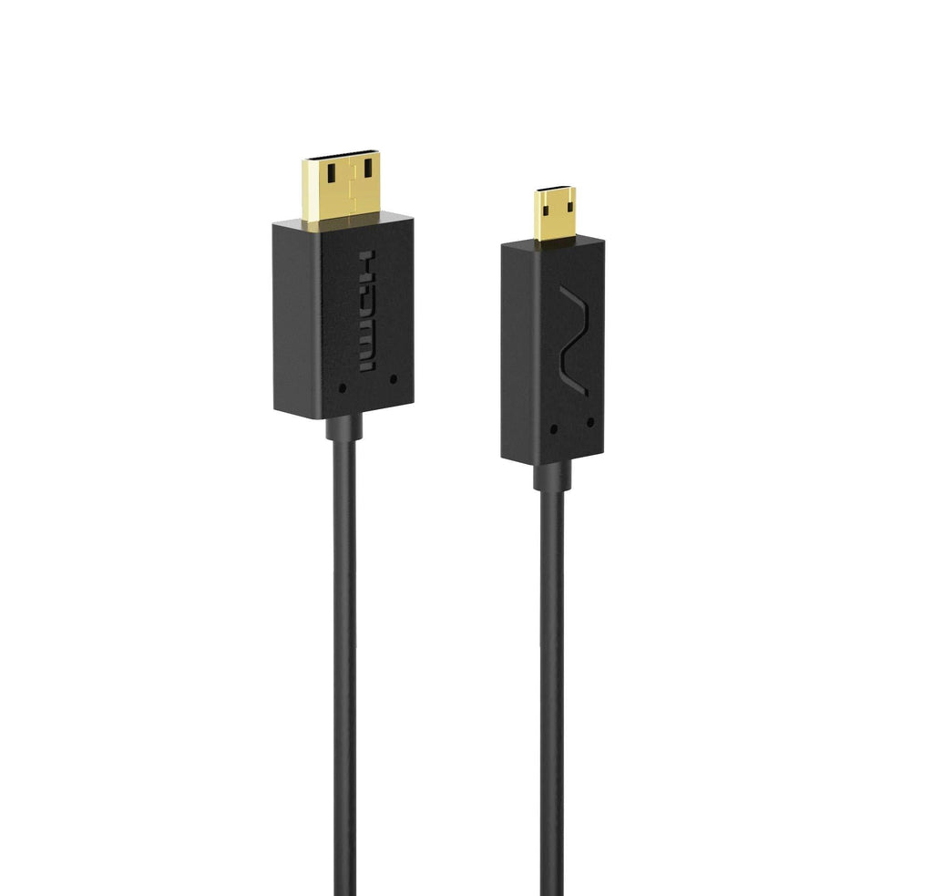 Nanosecond Extreme Slim 2.6’ Micro HDMI to Mini HDM Cable -World’s Thinnest & Most Flexible HDMI Cable (2.6FT /0.8m) High-Speed Supports Full 1080P, 4K, UltraHD, 3D, Ethernet, and Audio Return Channel - LeoForward Australia