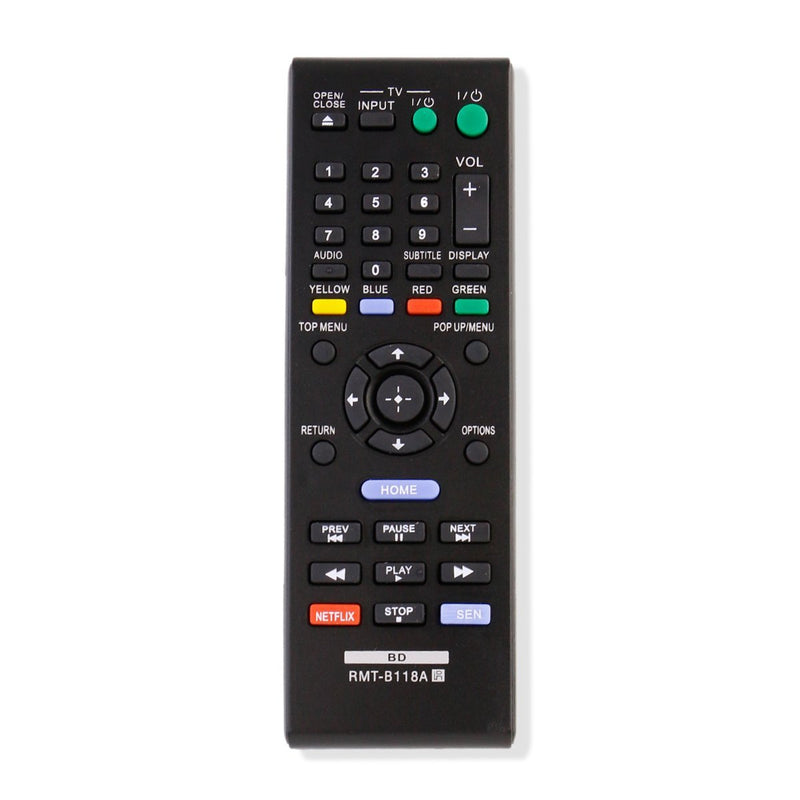 RMT-B118A Replaced Remote Control Applicable for Sony Blu-ray DVD Player BDP-BX18 BDP-S185 BDP-BX3100 BDP-BX39 BDP-S1100 BDPBX18 BDPS185 BDPBX3100 BDPBX39 BDPS1100 - LeoForward Australia