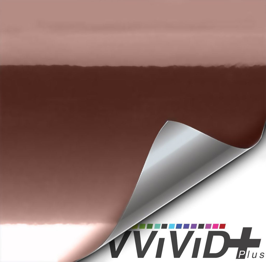 VViViD+ Rose Gold Conform Mirror Finish Chrome Vinyl Wrap Roll (3ft x 5ft) 3ft x 5ft - LeoForward Australia