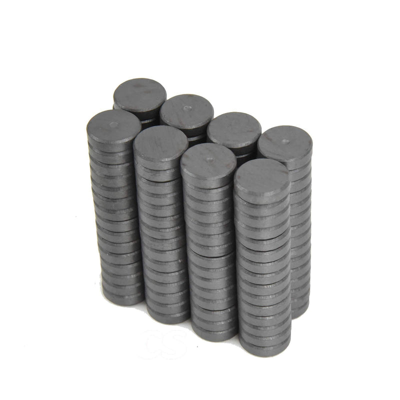 120pcs Ceramic Industrial Magnets Craft Magnets 18mm (11/16 inch) Powerful [Grade 11] Refrigerator Magnets, Ferrite Magnets, Magnets for Crafts, Hobby & Science Projects School etc by iTechVue - LeoForward Australia