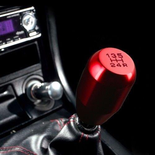  [AUSTRALIA] - Manual 5 Speed Universal Gear Stick Shift Knob Red Racing For JDM Aluminum Shifter