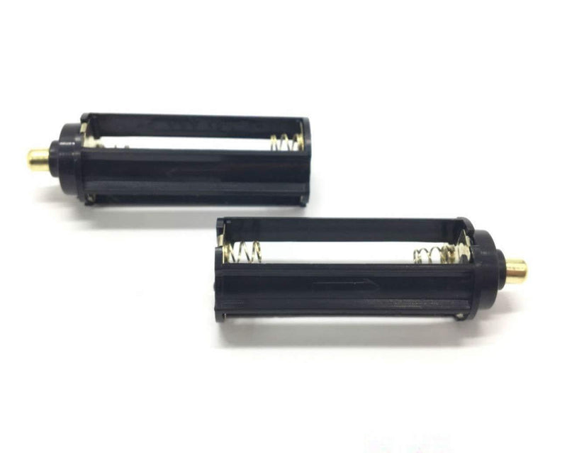 Cafurty 2Pcs Black Battery Holder for 3 x 1.5V AAA Batteries Flashlight Torch - 2 Pack - LeoForward Australia