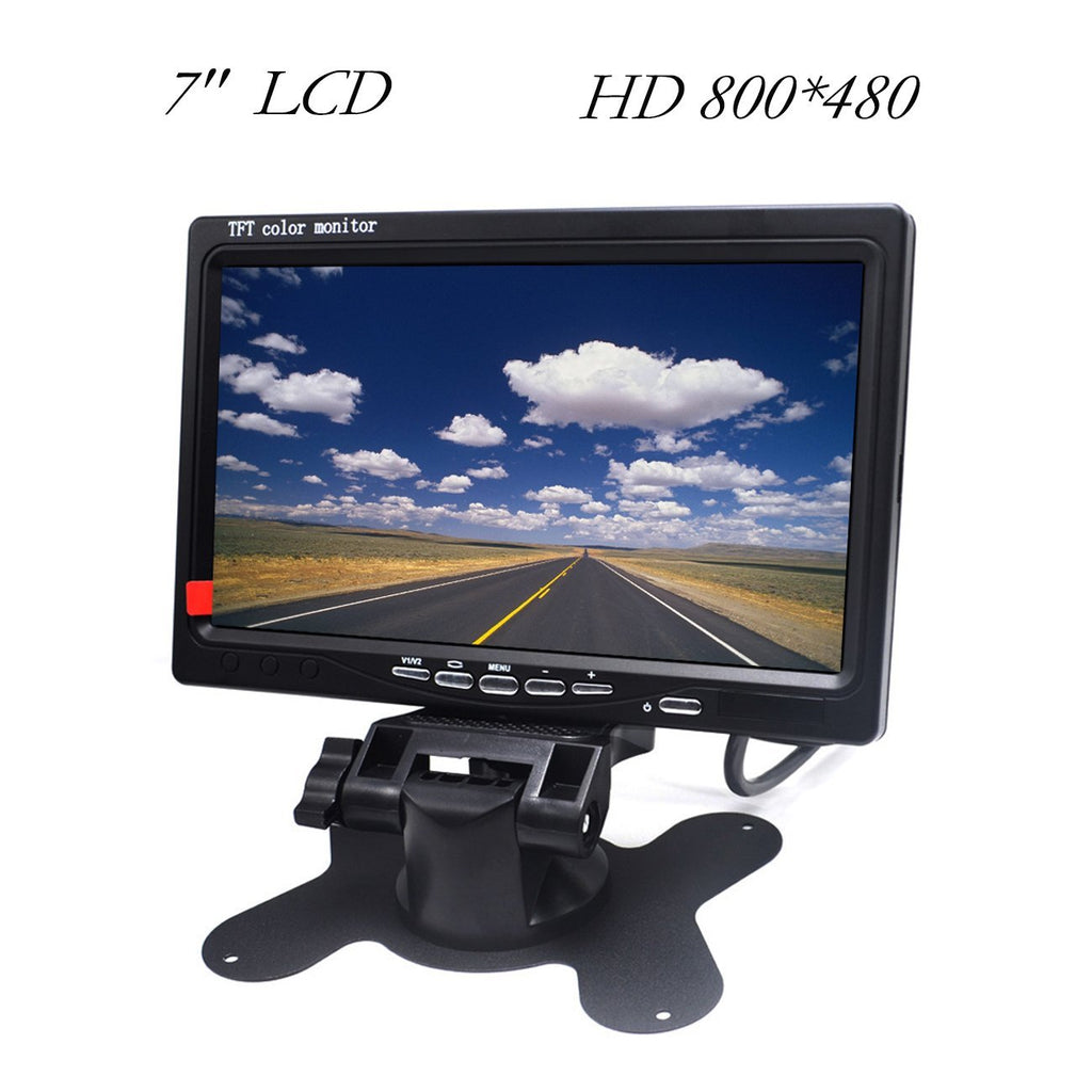 HD Car Monitor Padarsey 7" HD 800×480 LED Backlight TFT LCD Monitor for Car Rearview Cameras, Car DVD, Serveillance Camera, STB, Satellite Receiver and Other Video Equipment - LeoForward Australia