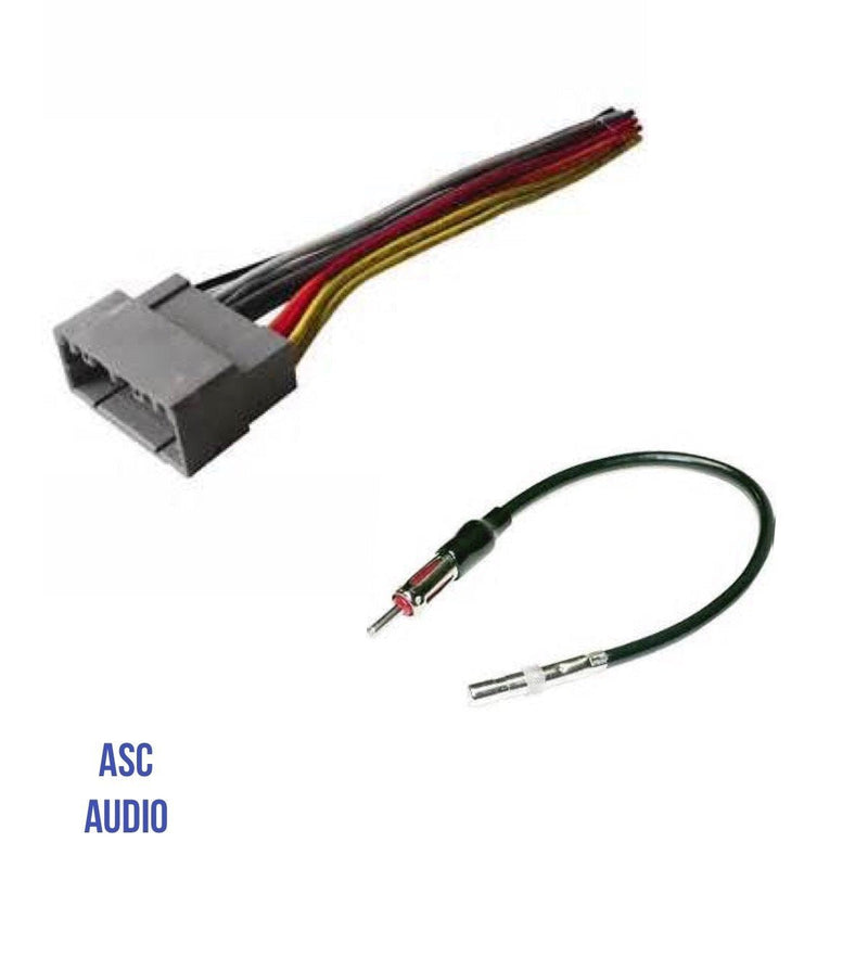 ASC Audio Car Stereo Wire Harness and Antenna Adapter to Install an Aftermarket Radio for Select Dodge Chrysler - Compatible Vehicles Listed Below - LeoForward Australia