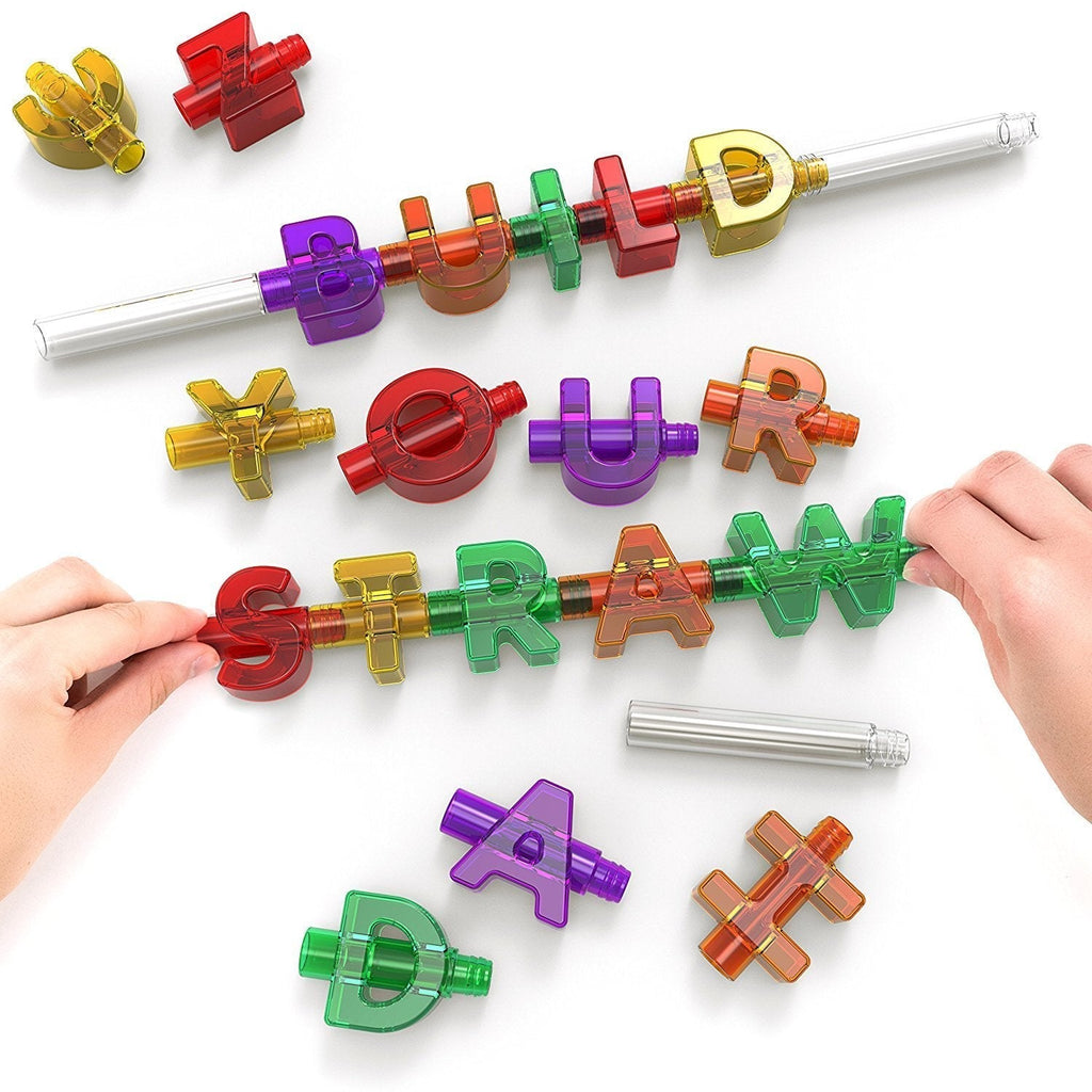  [AUSTRALIA] - Spelly Straws Interactive Straw, 12.5 x 2.7 x 18.5 cm, Multi-Colour