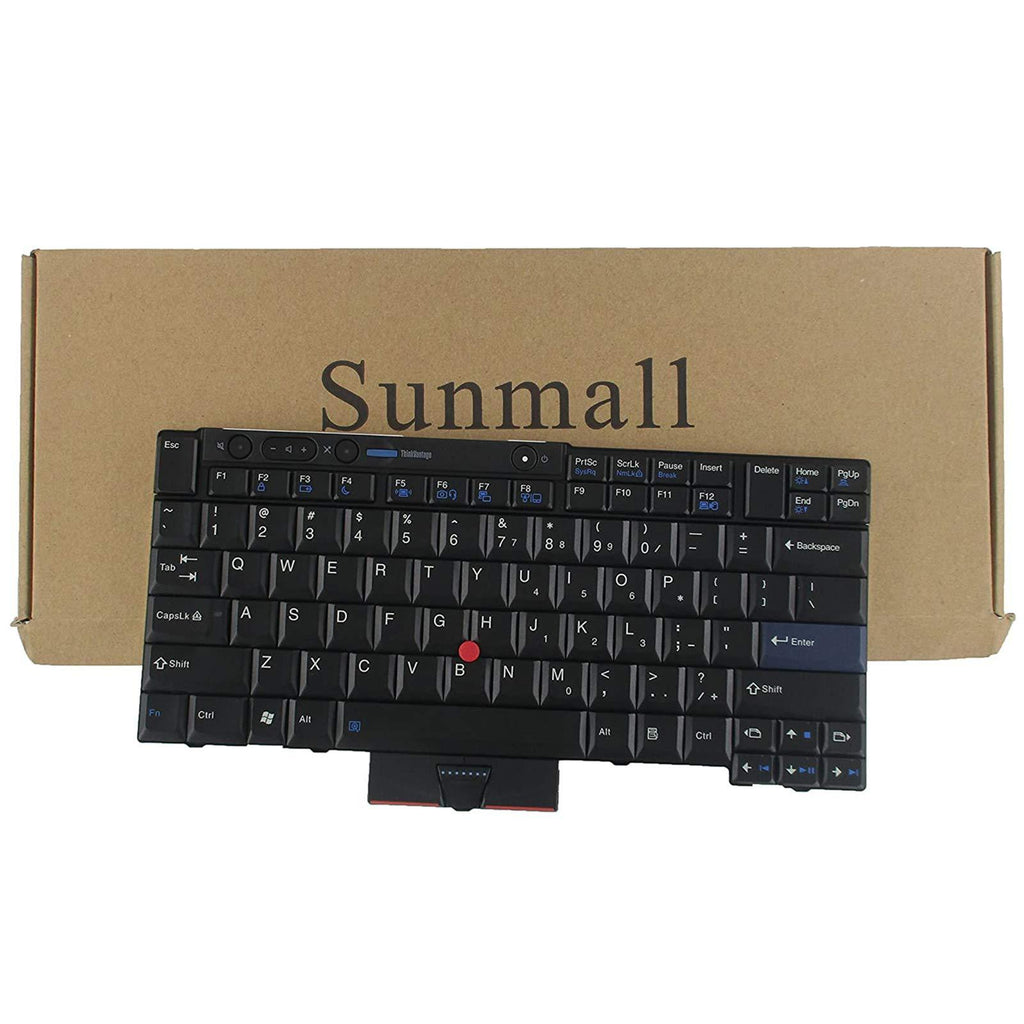  [AUSTRALIA] - T410 Keyboard, SUNMALL New Laptop Keyboard with Pointer for Lenovo ThinkPad t410 t420 t510 t520 x220 t400 t420s US Layout Black