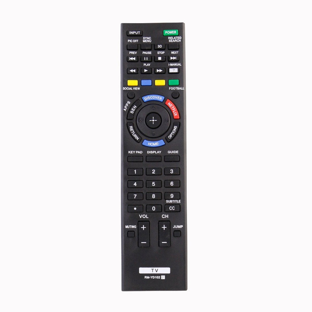 RM-YD102 Rmyd102 Replacement Remote Control Applicable for Sony Bravia TV KDL-50W790B KDL-50W800B KDL-55W790B KDL-55W800B KDL-55W950B KDL-55X830B KDL-60W840B KDL-60W850B KDL-65W950B KDL-65X830B - LeoForward Australia