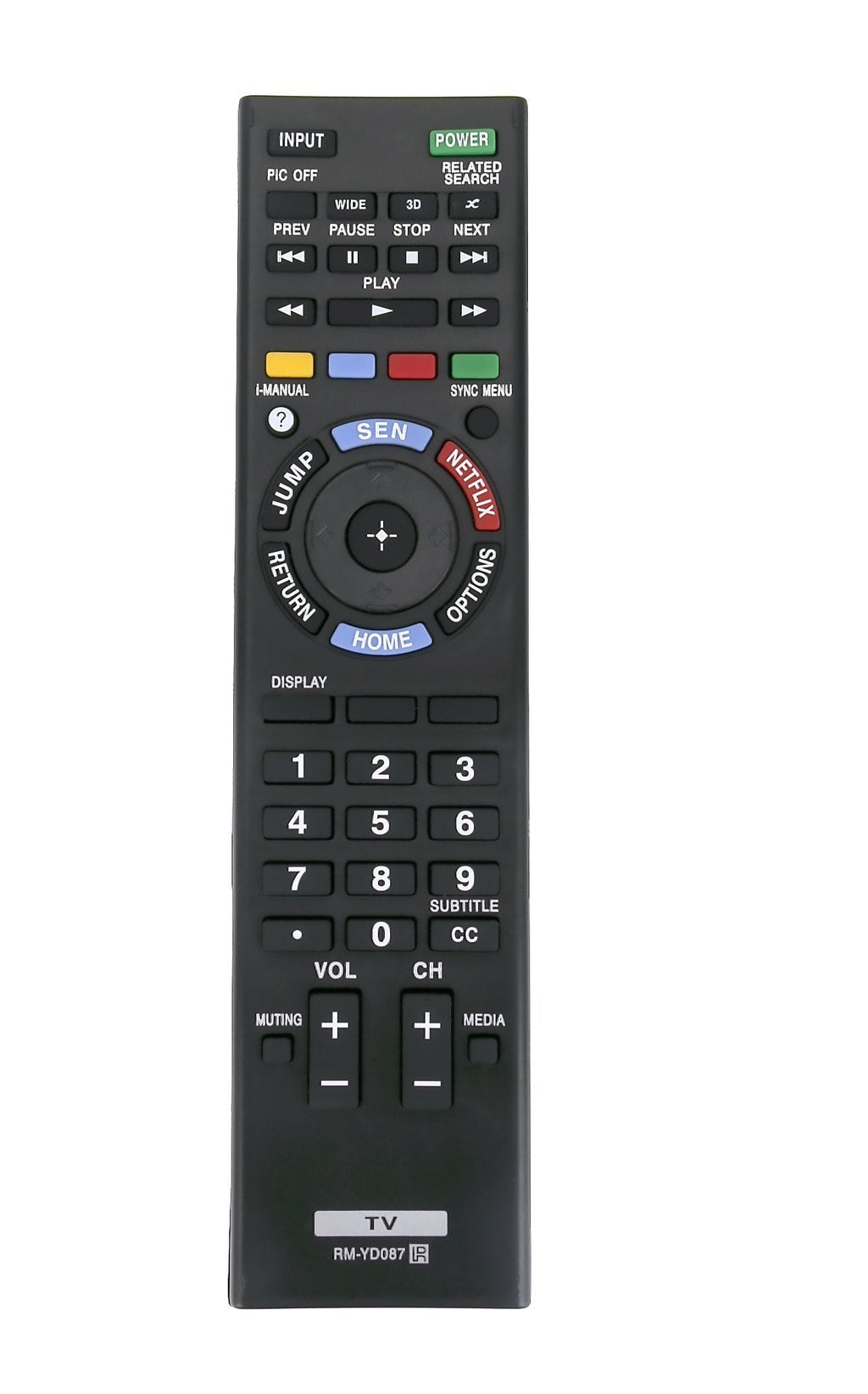 New Replaced RM-YD087 Remote Control for Sony BRAVIA LCD/LED TV KDL-46R471A KDL-47W802A KDL-55W802A KDL-55W900A - LeoForward Australia