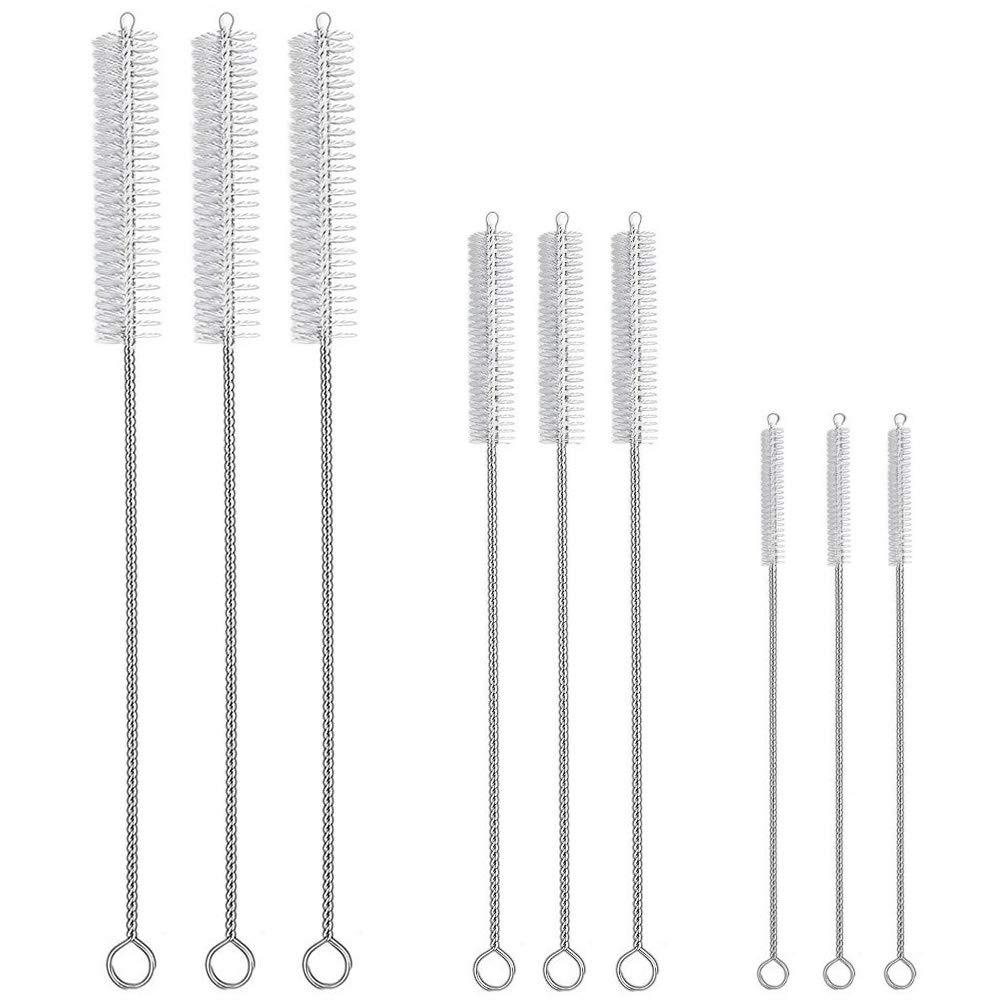 Hiware Drinking Straw Cleaner Brush Kit - (3-Size) 9-Piece Extra Long Pipe Cleaners, Straw Cleaning Brush for Tumbler, Sippy Cup, Bottle and Tube - LeoForward Australia