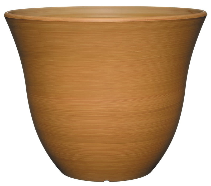 Classic Home and Garden Honeysuckle Planter, Patio Pot, 13" Bamboo - LeoForward Australia