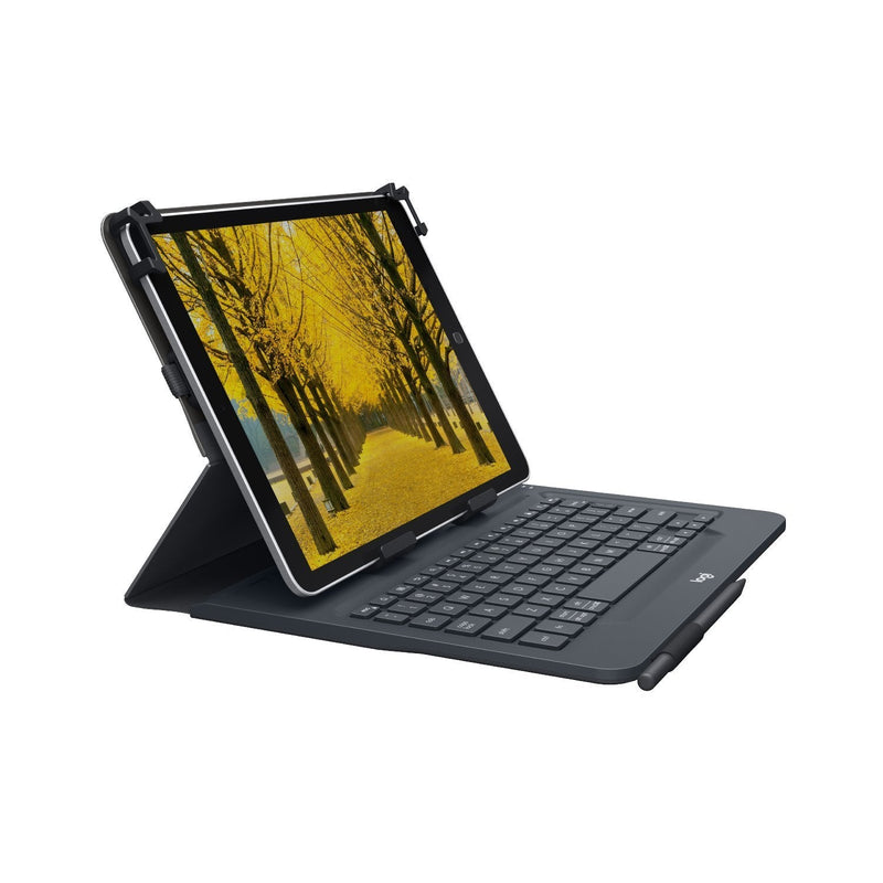 Logitech Universal Folio with Integrated Bluetooth 3.0 Keyboard for 9-10" Apple, Android, Windows Tablets - LeoForward Australia