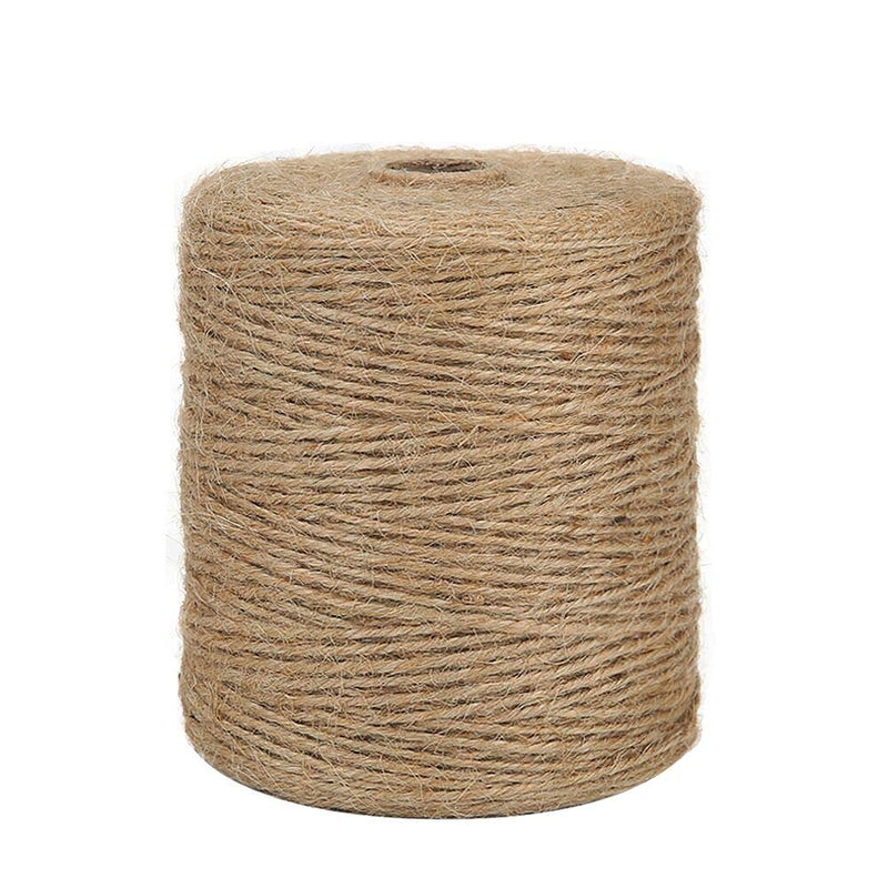  [AUSTRALIA] - Tenn Well Natural Jute Twine, 3Ply 984Feet Arts and Crafts Jute Rope Industrial Packing Materials Packing String for Gifts, DIY Crafts, Decoration, Bundling, Gardening and Recycling Original Version